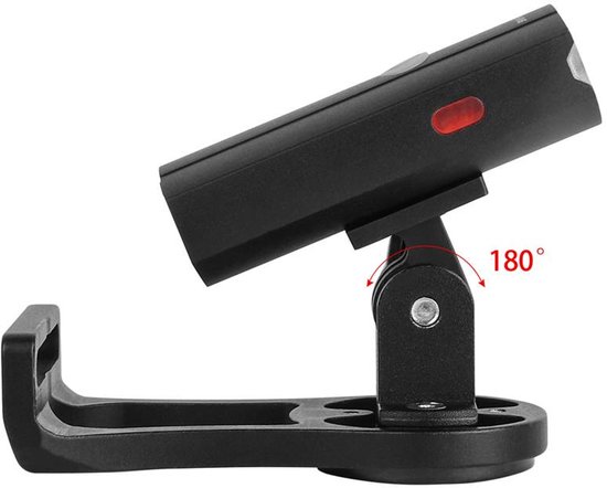 West Biking LED Voorlamp - Achterlamp - Fietslamp - GoPro-houder - Garmin Bryton fietscomputer - 300 Lumen - Oplaadbaar-zwart WEST BIKING — afbeelding 3