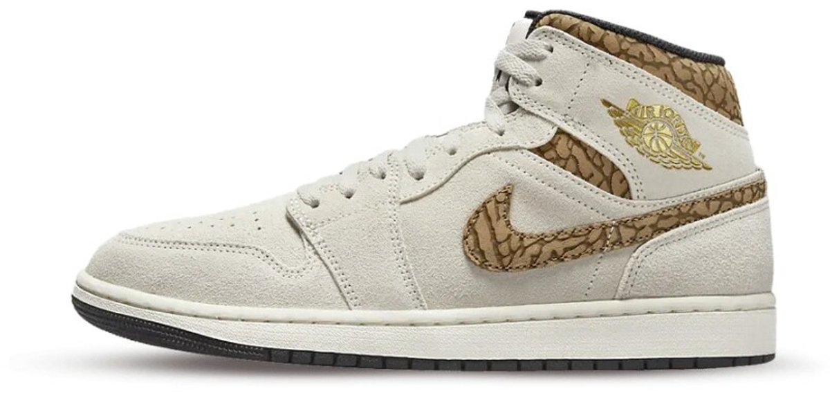 Air Jordan 1 Mid SE (Brown Elephant) - Maat 44