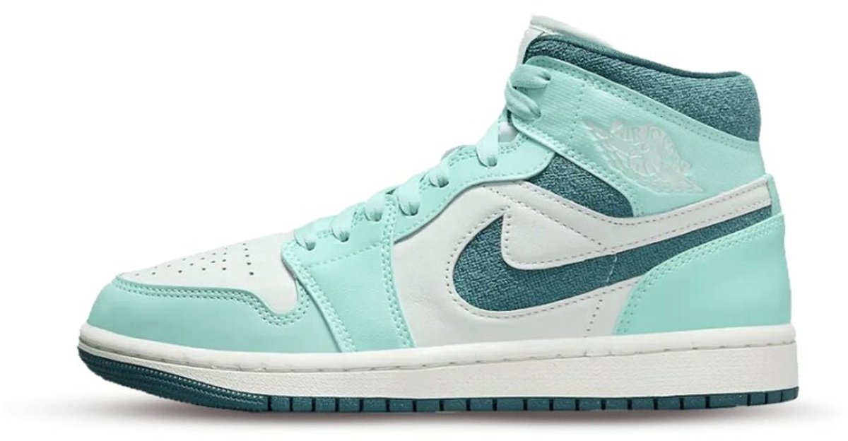 Nike Jordan 1 mid | Bleached turquiose/Teal | Maat 40