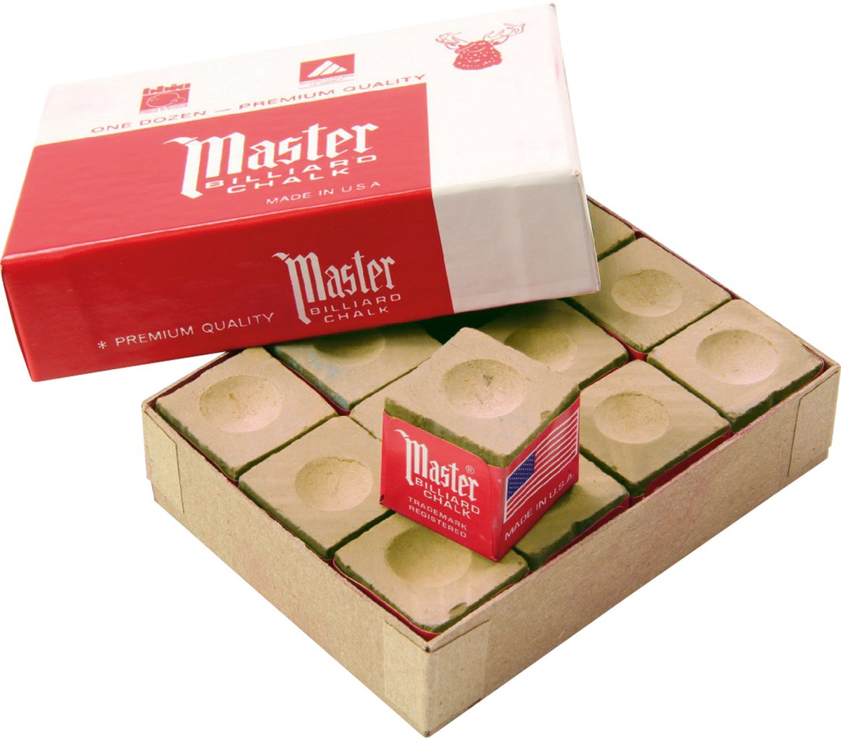 Master Master biljart krijt goud 12 stuks