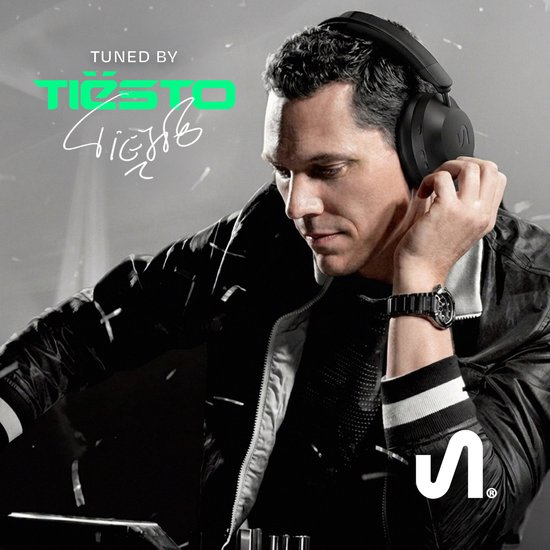 The Next Sound by Tiësto MX41H - Draadloze Over-Ear Koptelefoon met Noise Cancelling - Bluetooth - ANC - 40 uur batterij - Microfoon - Zwart