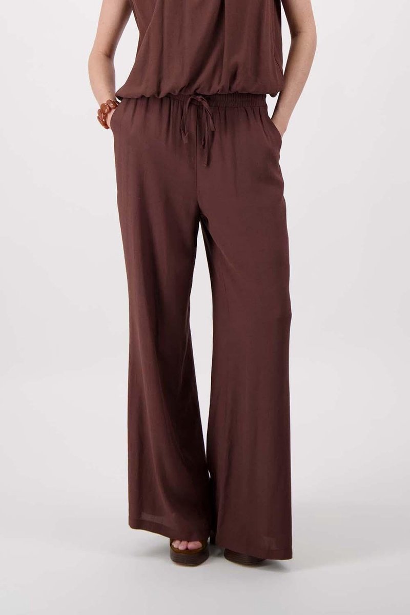 Zusss Broek Crincle Doek Fladder Broek 0303 0048 Brown Dames Maat - L