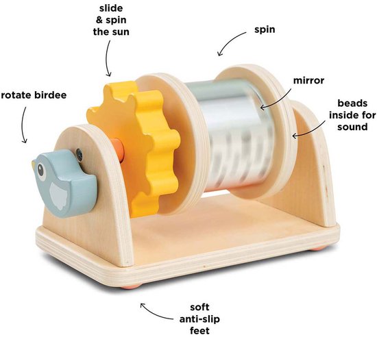 Done By Deer Birdee Activiteiten Spinner - Colour Mix van Done by Deer — afbeelding 3