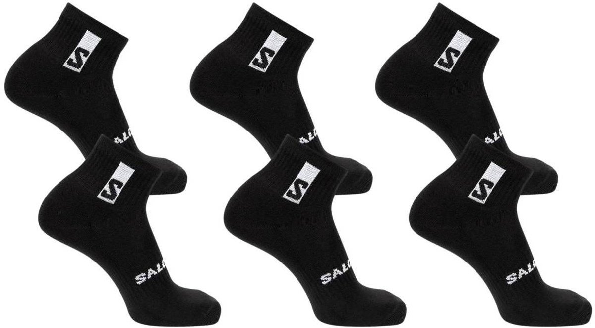 Salomon Everyday Ankle Socks 6-Pack Enkelsokken Zwart