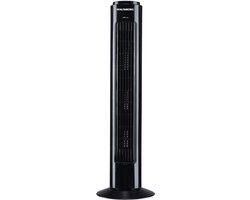 Hausberg Pro® Torenventilator 75CM – 90° Oscillerend – 3 Snelheden – Stil & Compact – 45W – Zwart