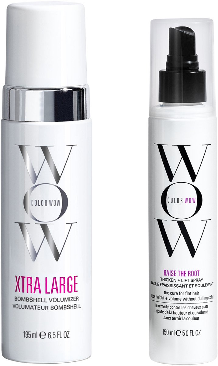 Color Wow Bombshell & Root Lift Duo - Volumizer 195ml & Volumespray 150ml - Voor fijn, futloos haar met volume als resultaat