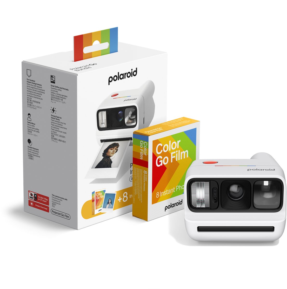 Polaroid Go Gen 3 White + Color Film Bundle - 8 Photos thumbnail 2