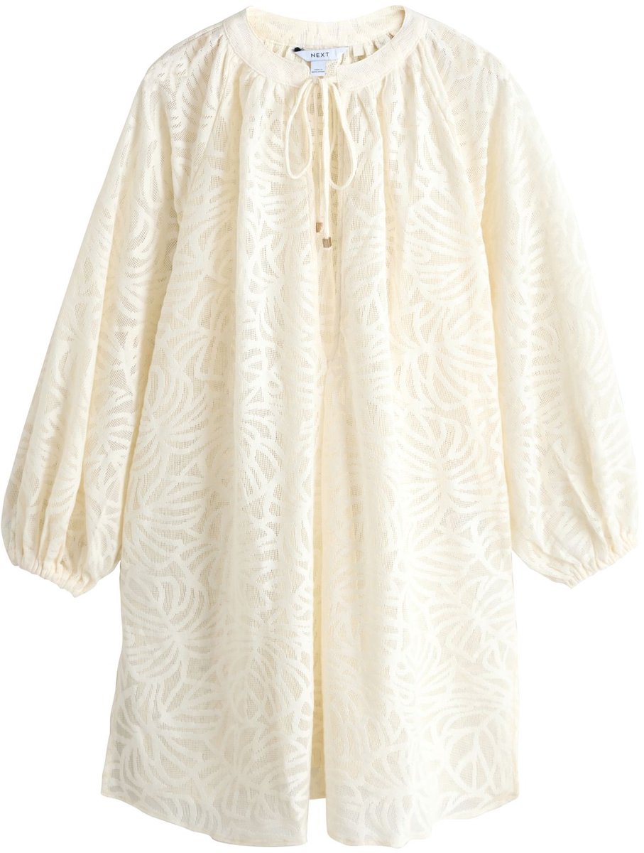 Next - Dames - Strandkaftan - Crème