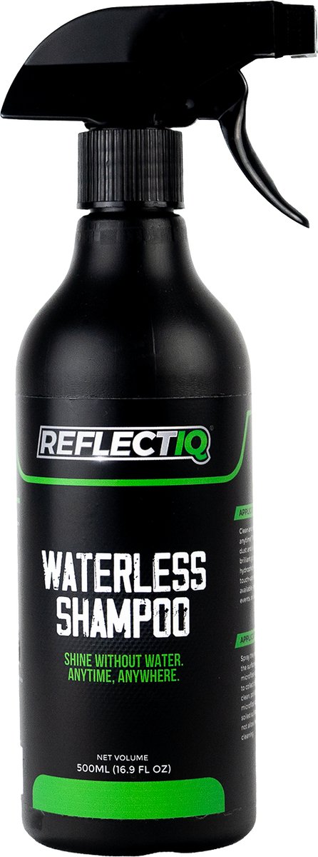 ReflectIQ Waterless Shampoo pH 7,5 – 500 ml – Waterloze Autowas met Glans en Lichte Bescherming – Quick Detail Spray