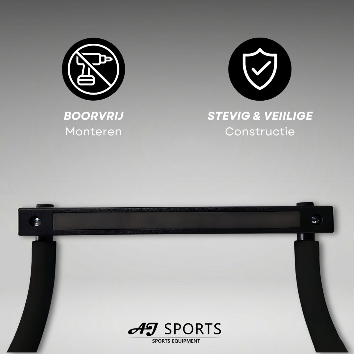 AJ-Sports Pull up bar - Pull up - Pull up station - Pull up Bar Deur – Deurrek voor Optrekken – Telescopisch – Optrekstang Deurpost - Fitness thumbnail 6