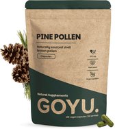GOYU Pine pollen 500mg 80 Capsules - Dennenpollen – Testosterone - Celwand Gebroken - Vegan - Zonder toevoegingen - Lab getest - 50 dagen voorraad per zakje