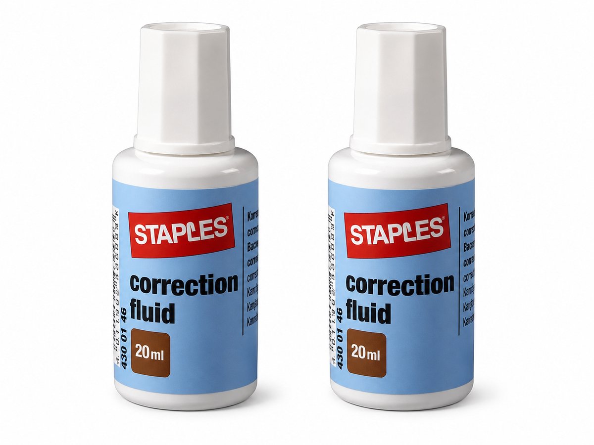 Stapples Correctievloeistof 20ML - 2 flesjes op blister