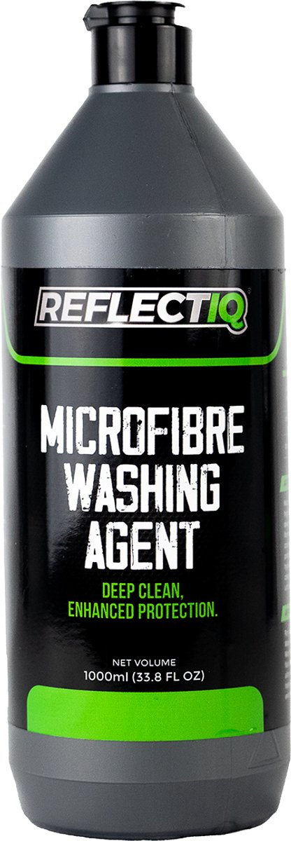 ReflectIQ Microfibre Washing Agent pH 10 – 1000 ml – Professioneel Wasmiddel voor Microvezeldoeken – Verwijdert Wax, Polish en Vuilresten