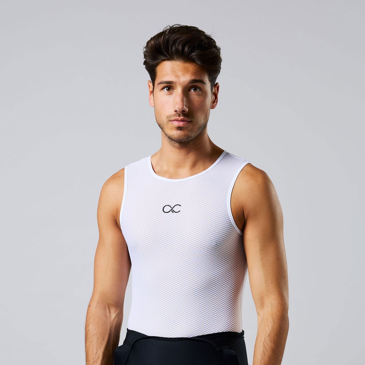 Acelera - Base Layer - Korte Mouw Ondershirt Zomer Fiets Zweethemd - Fietsshirt Heren - Wit - Heren - Maat S