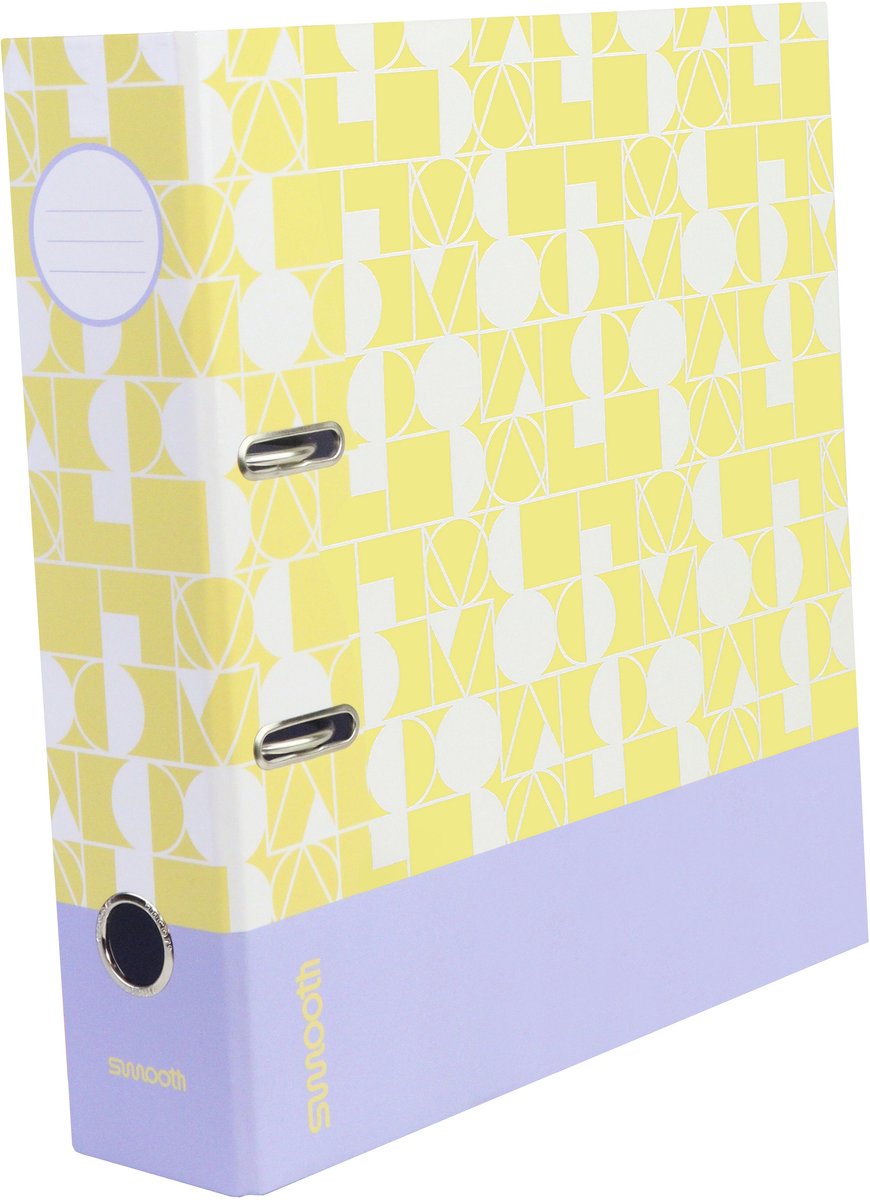 Ancor Ordner Smooth A4 2r 8cm lila/geel - AN-113174-F