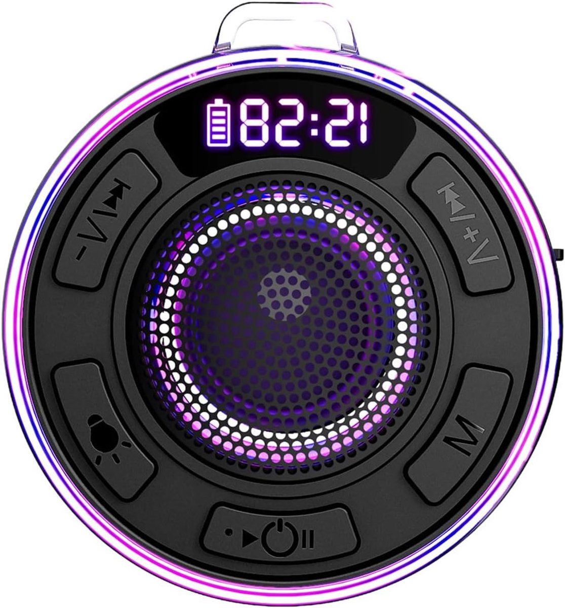 Draadloze Speaker - Draagbare Audio - Muziek Streamen - Waterbestendig Ontwerp - 6 x 12 x 6 cm - Zwart