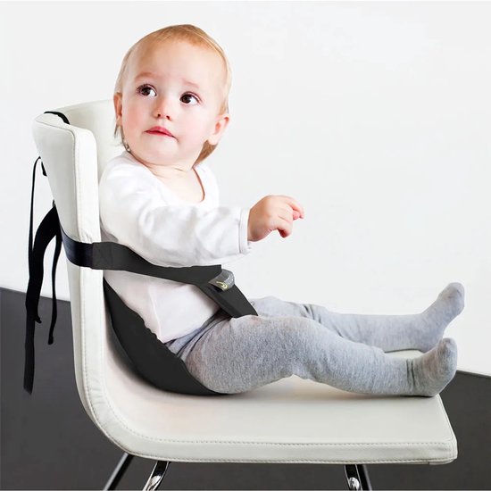 Minimonkey Mini Chair Pocket - travel reis kinderstoel - Black - ook geschikt voor Stokke Tripp Trapp - compact kinderzitje ideaal voor op reis van Minimonkey — afbeelding 2