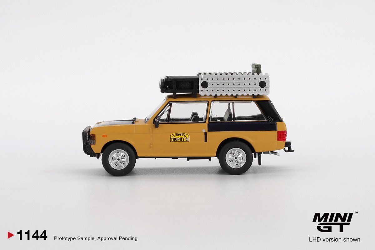 MINI GT 1/64 Range Rover Camel Trophy Sumatra - 1981 winner C. Swoboda & K. Mentel
