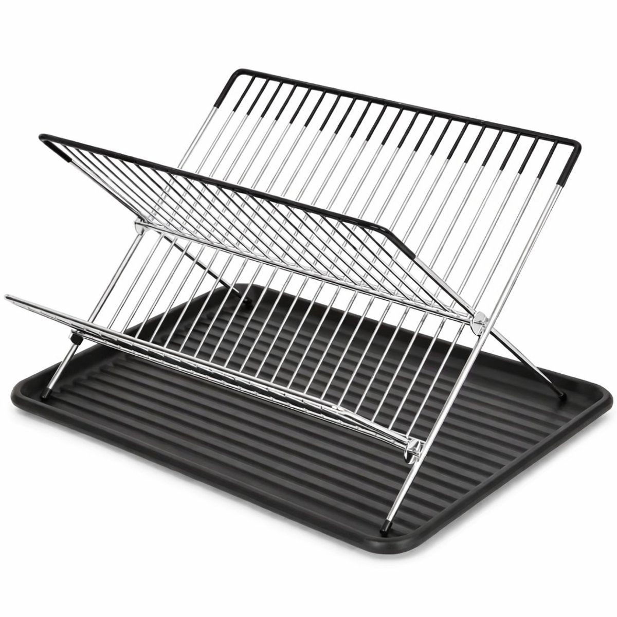 Afdruiprek met lekbak – compact en praktisch droogrek 43 x 32 x 24 cm