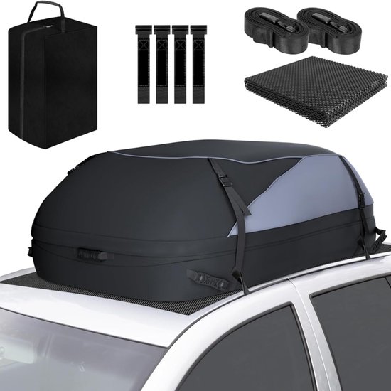 HEZIVO® Daktas Auto Waterdicht - Dakkoffer voor op Reis - 400 l - Complete Set