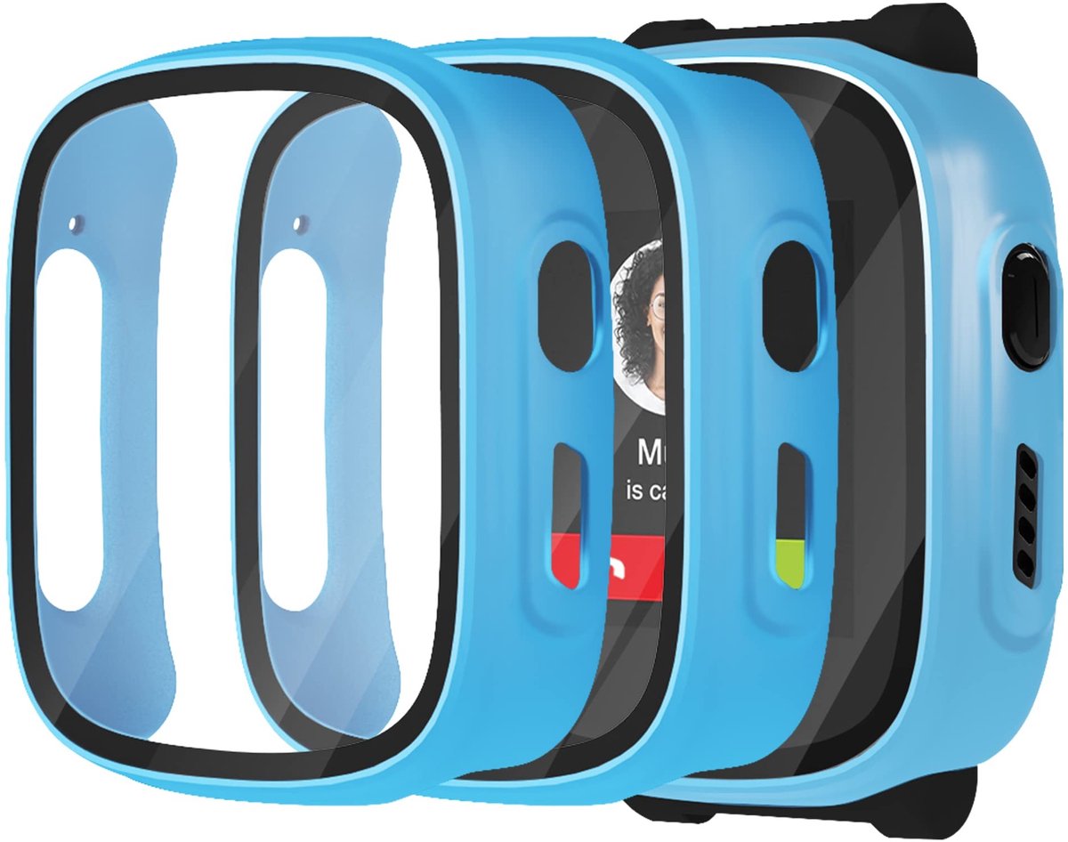 MTTProducts - Kids smartwatch case - 360° bescherming - Blauw - Anti-scratch en anti-dust - Geschikt voor X5 - Kleur blauw