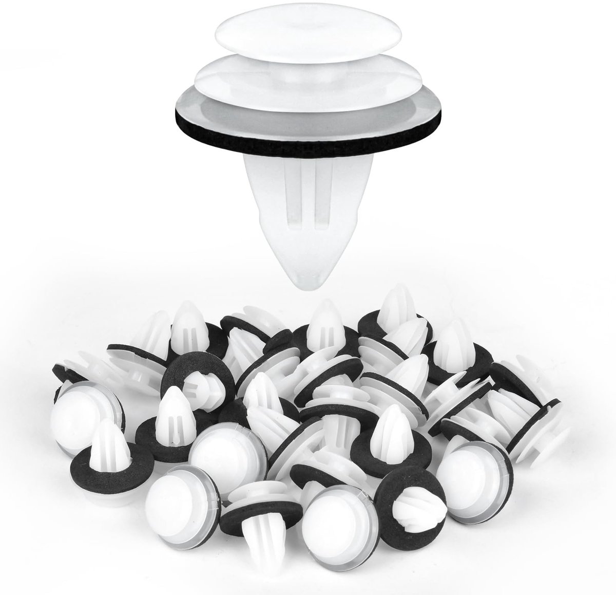 MTTProducts - Universele Voertuighouders - Kunststof Rivets - Duurzaam en Waterdicht - 50 Stuks - Auto Trim Clips - Voor Deurpanelen - 13mm x 9mm