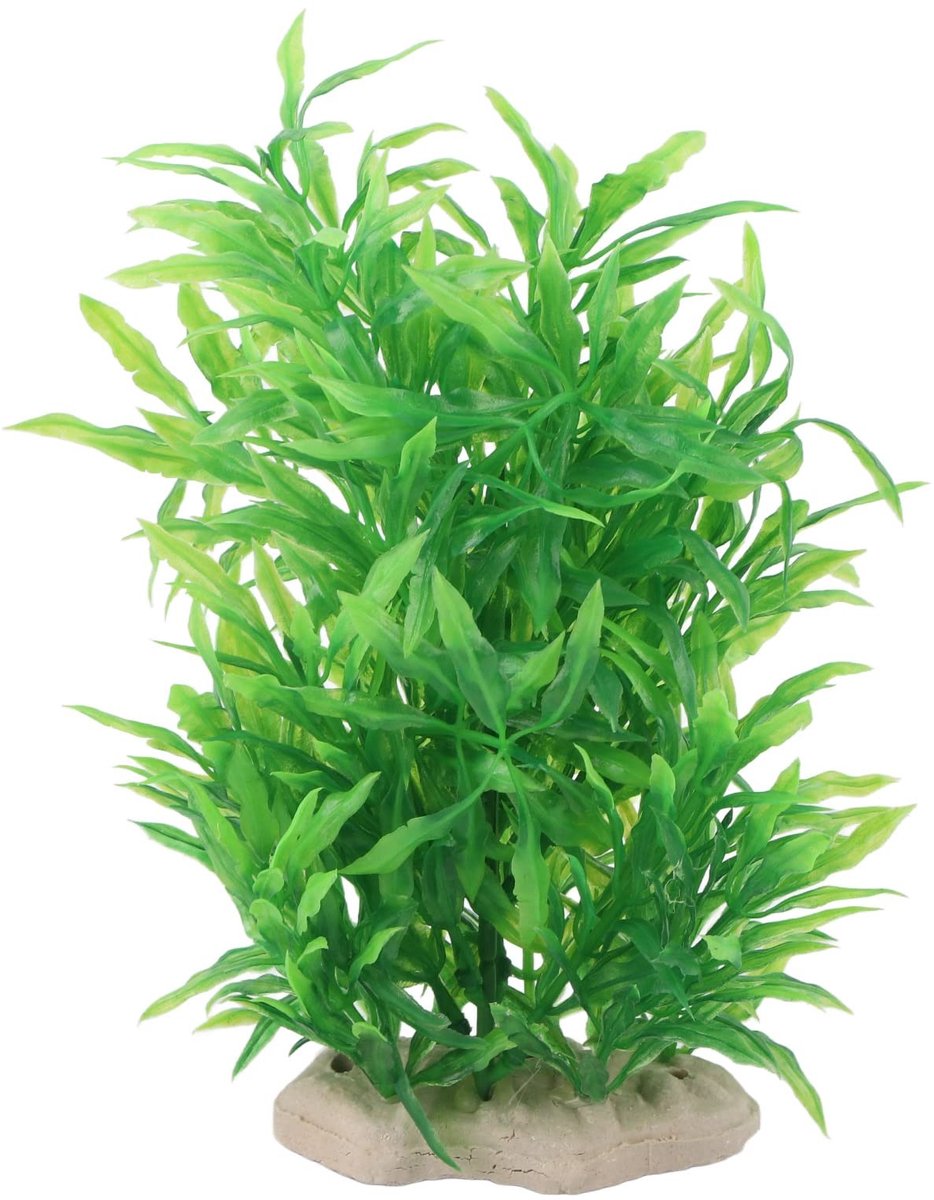 Allecto - Aquarium Plant - Kunstplant - Realistische uitstraling - Groen - Decoratie - Veilig voor vissen - Geschikt voor aquarium - Kunstgras