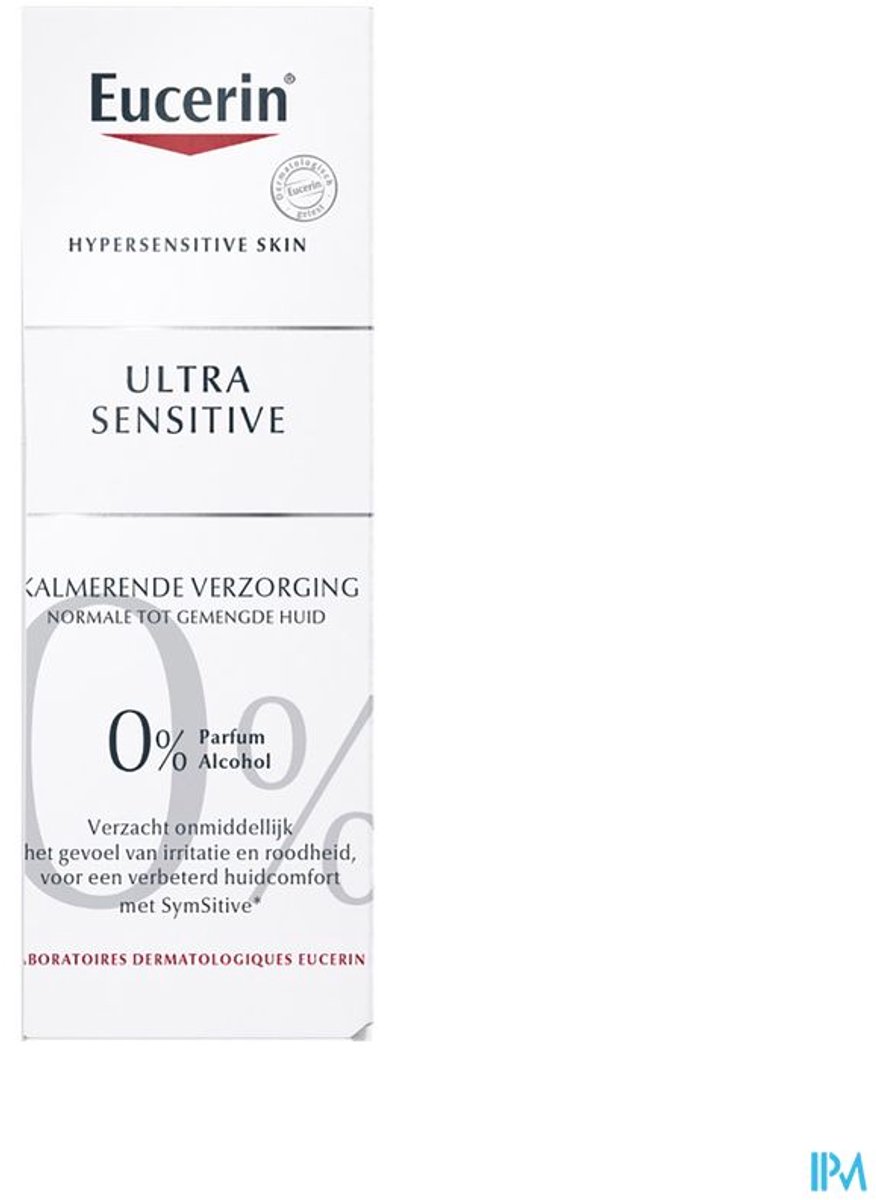 Bol.com Eucerin UltraSENSITIVE Kalmerende Dagcreme voor Vrouwen - Normale tot Gemengde Huid - Rosacea Crème - 50ml aanbieding