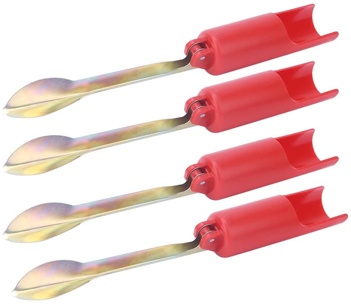NTHProducts - Vissersaccessoires - 4PCS Visspullen - Compact en Lichtgewicht - Rood - Visserssteun - Ideaal voor meerdaagse vissessies - Geschikt voor ...