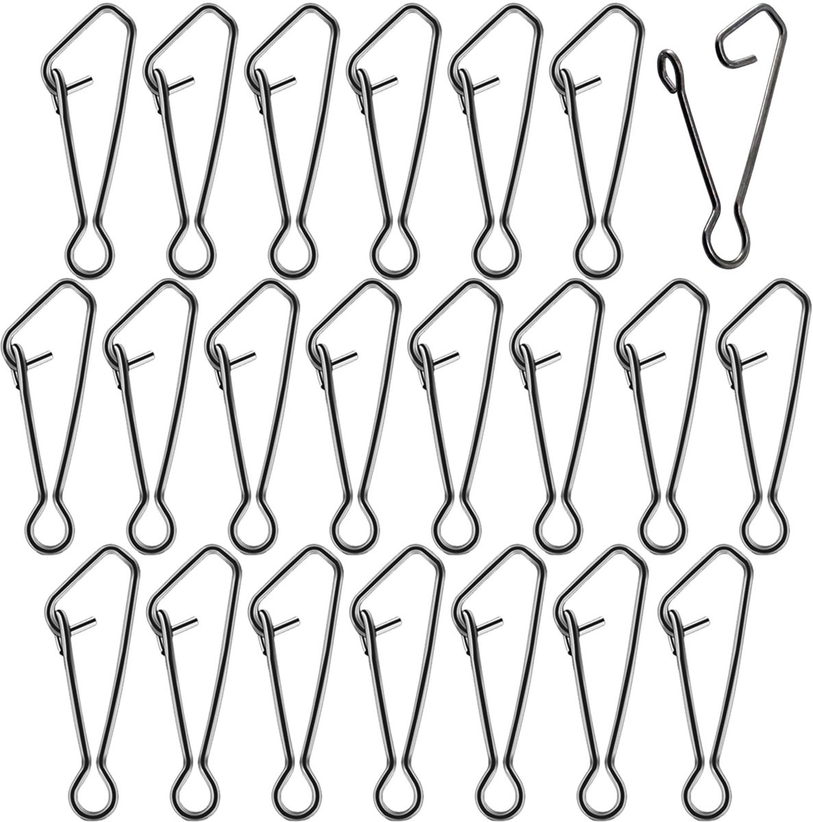 NTHProducts - High Strength Fishing Snap - Vissnapclips - 100 Stuks - 10-44mm - Gemakkelijk te gebruiken - Voor zout- en zoetwater vissen