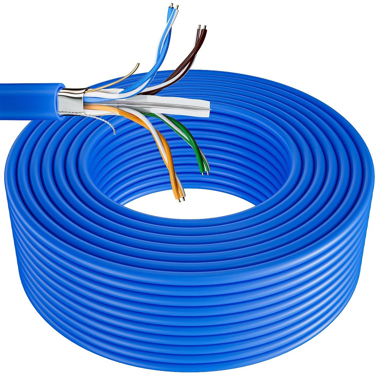Virtubuy LAN Cable - 60 meter - Hoogwaardige netwerkverbinding - Waterproof - Cat 6 Kabel - Geschikt voor PS5, Xbox, PC, Laptop