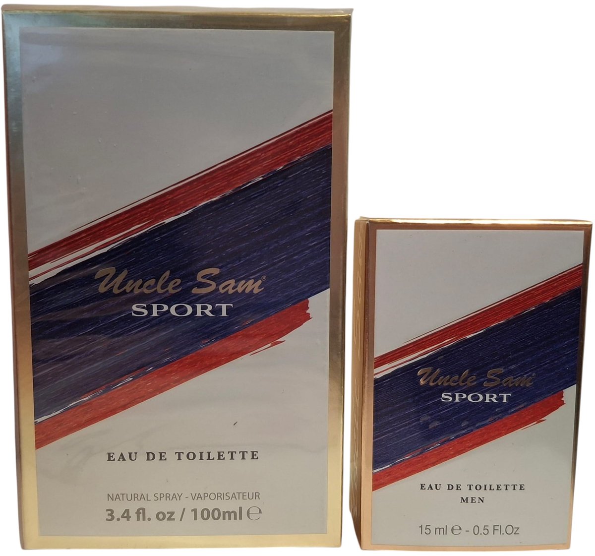 Uncle Sam Sport Eau de Toilette Set – Heren Parfum 100 ml + 15 ml – Cadeauset voor Mannen
