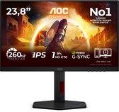 AOC G4 24G4ZR - Full HD IPS Gaming Monitor - 240hz - 260hz OC - G-Sync Compatible - 24 inch