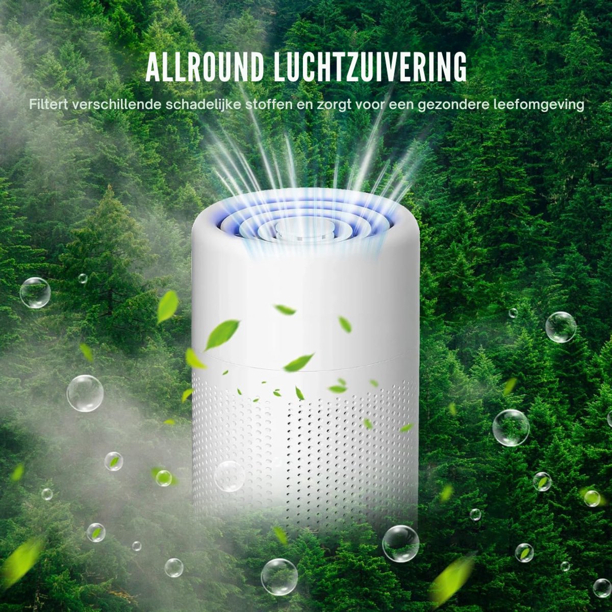 FlexVer® Luchtreiniger Met Hepa Filter - Air Purifier - Lucht Reiniger - Wit — afbeelding 3