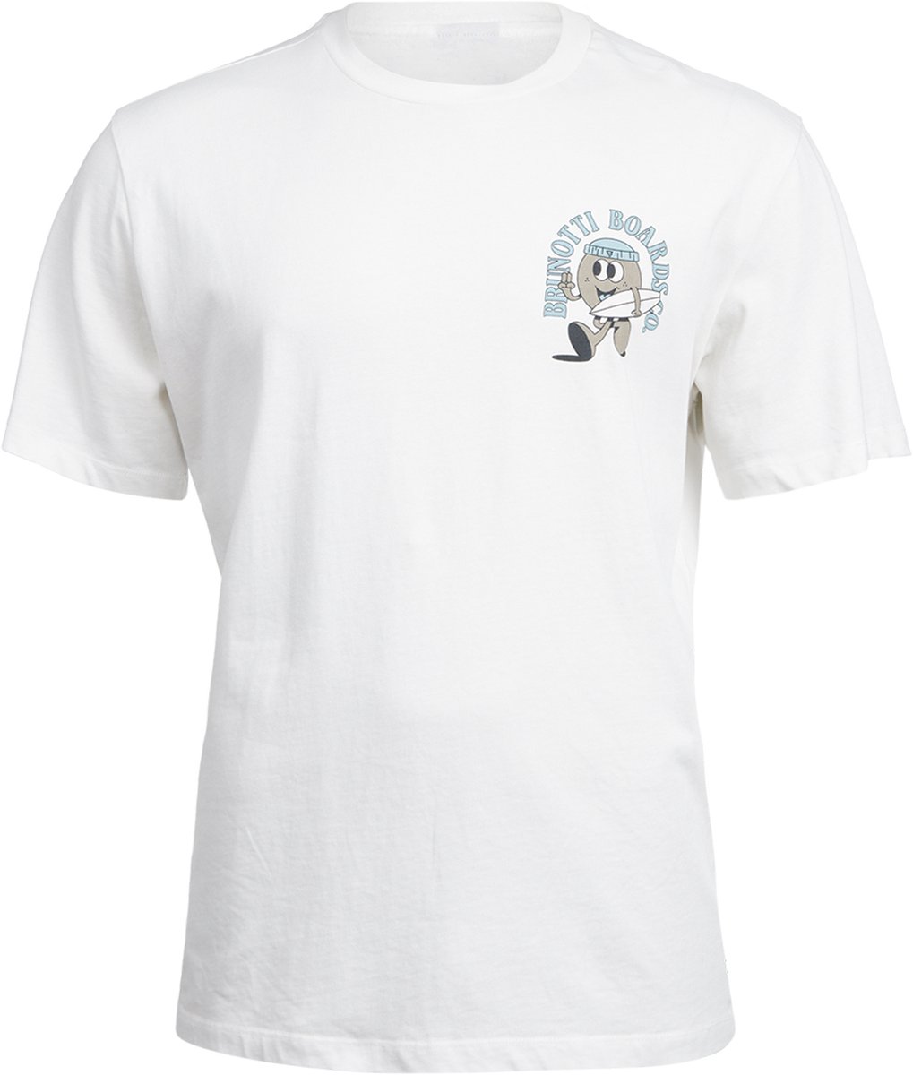Brunotti Evanon T-Shirt Snow 100% Katoen 240 gsm Regular Fit L Wit