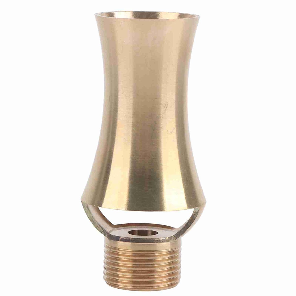 Shopcentral - Brass Fountain Spray Head - Verstelbare Waternevel Spuitkop - Gouden Kleur - Tuinfontein Accessoire - Geschikt voor Tuinen - 14 x 10 x 4 cm