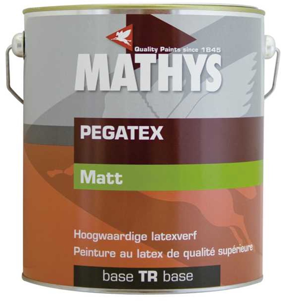 Mathys Pegatex - Hoogwaardige latex verf - waterbasis binnen en buiten - 4 L - RAL 1003 Signaalgeel
