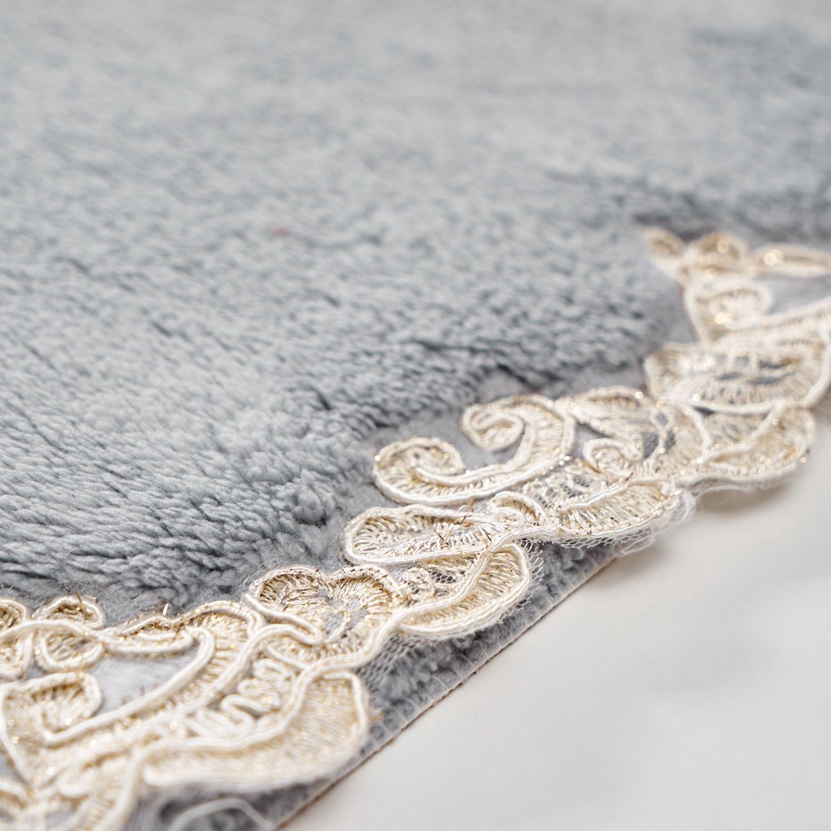 L’essentiel Maison Badmat Set - 2-delig - Polyester - Antislip - Grijs