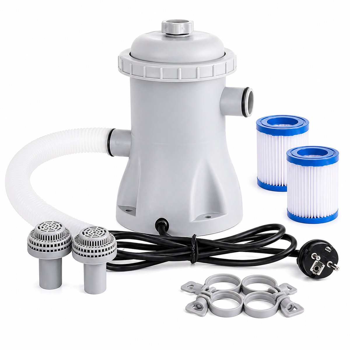 Lifero Zwembadfilterpomp - Elektrische Waterpomp Zwembad - 15 W - Visvijverpomp - 22x21x21cm - Met Filterpatroon - Bovengronds