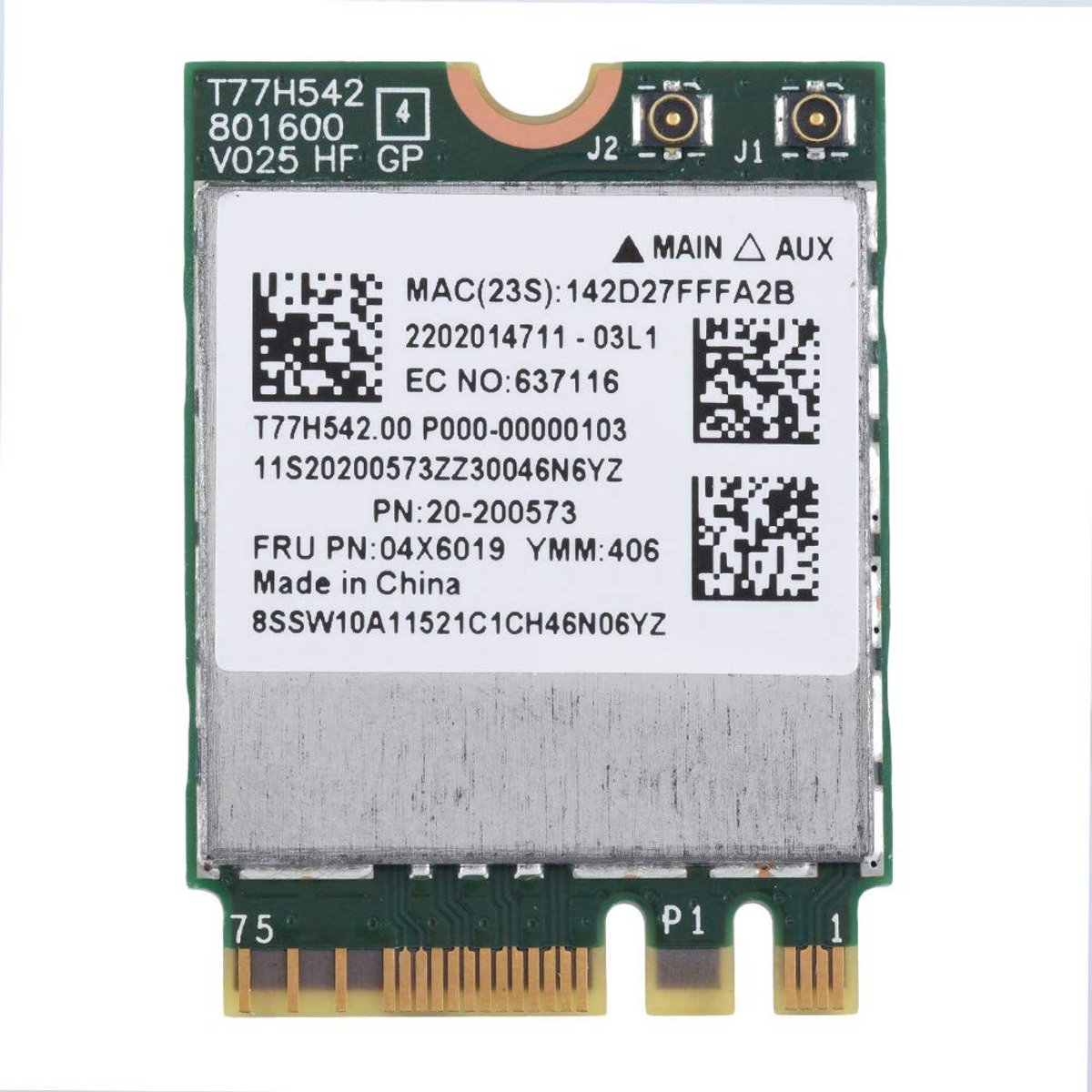 Allecto - Dual Band NGFF WiFi Kaart - 433Mbps Netwerk - Hoge snelheid - Verbeterde connectiviteit - Realtek 8822CE - Geschikt voor laptops - Compac...