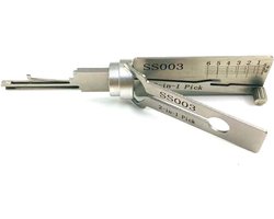 2-in-1 SS003 gereedschap voor het openen en decoderen van hangsloten, 5-pins en 6-pins deurslotopener, professioneel gereedschap voor slotenmakers