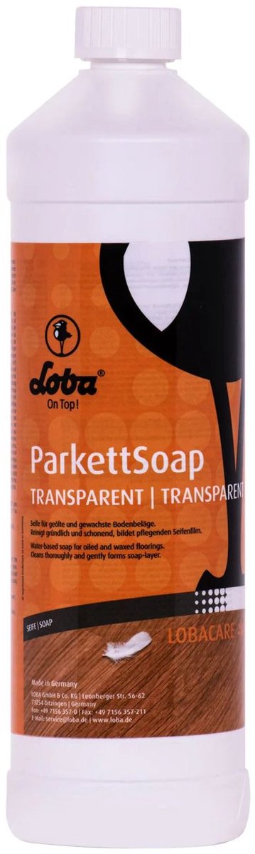 Parketzeep 1L Transparant Parketreiniger Kleurbehoud