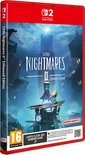 De cover van Little Nightmares II Enhanced Edition voor Nintendo Switch. Een jongen met een zak op zijn hoofd staat op een platform.