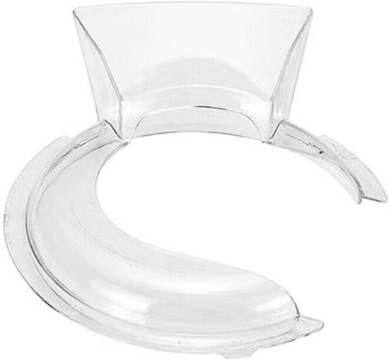 Heldere splash guard met vulopening voor 4.5-5QT mixers, accessoires voor keukenmachines en vleesmolen van Merkloos — afbeelding 3
