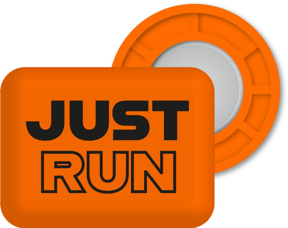 Bibbits hardloopmagneten | Just Run Orange