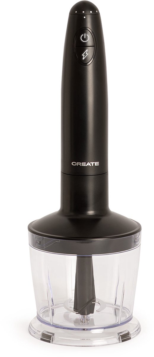 CREATE - 1000W multifunctionele staafmixer met accessoires - Zwart - FULLMIX RETRO