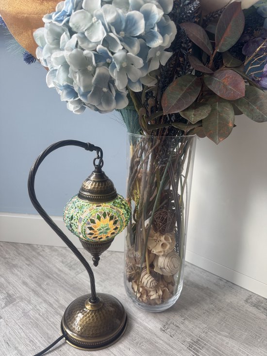 Swan Neck mosaic, bohemian Lamp van hand made — afbeelding 3