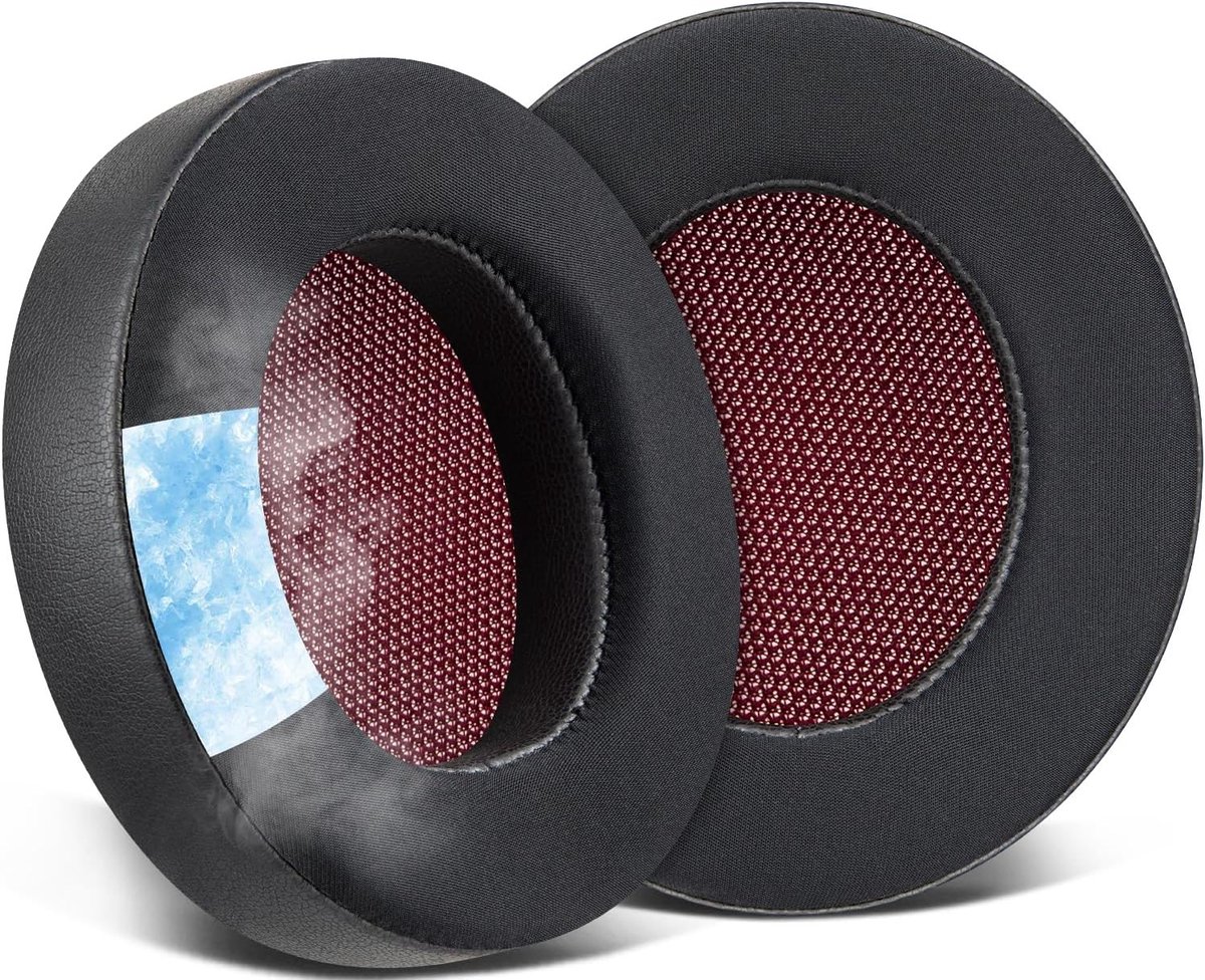 Koel Gel Oorkussens voor Teufel Real Blue NC/Real Blue/Real Pure Hoofdtelefoons, Comfortabele Earpads met IJszijde en Geluiddempende Schuim voor Optimale Geluidskwaliteit