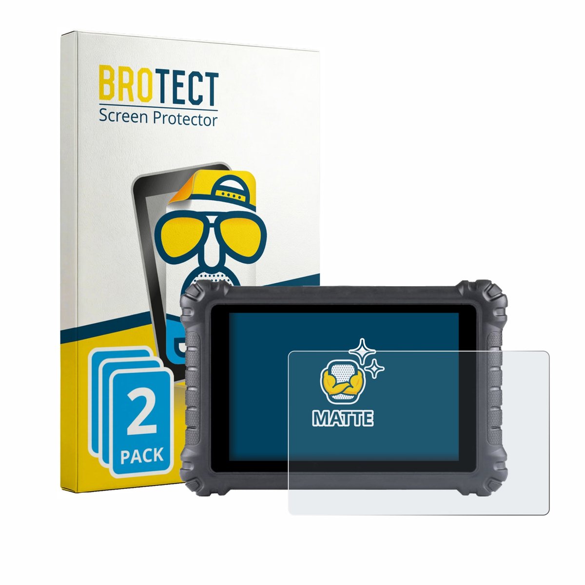 BROTECT - Screenprotector voor Autel MaxiSys MS906 Pro - Folie Beschermfolie matte 2 Stuks