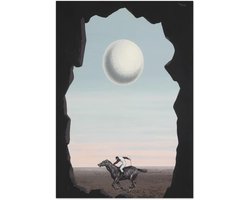 René Magritte - Le jockey perdu Poster met Lijst 30x40 cm - inclusief lijst